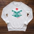 Read Your Heart Out Book Lover Reading Raglan Sleeve Sweatshirt Heather Mustard