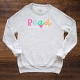 Read Your Heart Out Reading Librarian Book Across America Raglan Sleeve Sweatshirt Heather Mustard