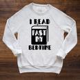 I Read Past My Bedtime Book Reader Raglan Sleeve Sweatshirt Heather Mustard