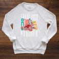 I Read Past My Bedtime Bookworm Book Lovers Raglan Sleeve Sweatshirt Heather Mustard