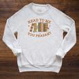 Read To Me You Peasant Book Lover Bookish Baby Raglan Sleeve Sweatshirt Heather Mustard