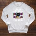 I Read So I Don't Choke People Save A Life Send Books Cat For Men Women Raglan Sleeve Sweatshirt Heather Mustard