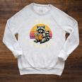 I Read Trashy Books Raccoon Raglan Sleeve Sweatshirt Heather Mustard