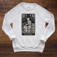 The Reader – Gothic Book Lover Dark Academia Raglan Sleeve Sweatshirt Heather Mustard