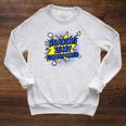 Reader Book Lover Reading Is My Superpower Raglan Sleeve Sweatshirt Heather Mustard