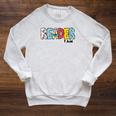 Reader I Am Bookworm Librarian I Heart Read Book Lover Raglan Sleeve Sweatshirt Heather Mustard