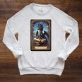 The Reader Dragon Fantasy Book Lover Tarot Card Premium Tri-Blend Raglan Sleeve Sweatshirt Heather Mustard The Reader Dragon Fantasy Book Lover Tarot Card Premium Tri-Blend Raglan Sleeve Sweatshirt Heather Mustard