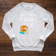 Reader All I Need Is Books And Cats Cat Lover Kitten Reading Raglan Sleeve Sweatshirt Heather Mustard
