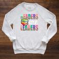 Readers Are Leaders Boho Leopard Book Lover Back To School Raglan Sleeve Sweatshirt Heather Mustard Readers Are Leaders Boho Leopard Book Lover Back To School Raglan Sleeve Sweatshirt Heather Mustard