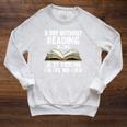 Reading Art For Men Women Reading Book Lover Bookworm Small Raglan Sleeve Sweatshirt Heather Mustard