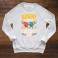Reading Book Lover School Librarian Bruh It's Library Day Raglan Sleeve Sweatshirt Heather Mustard
