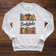 Reading As a Bookaholic For Book Lovers Raglan Sleeve Sweatshirt Heather Mustard