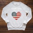 Reading Books Since 1776 American Reading Pride Raglan Sleeve Sweatshirt Heather Mustard