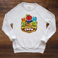 Reading Crew Teacher Literacy Classroom Book Raglan Sleeve Sweatshirt Heather Mustard