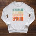 Reading Is My Favorite Sport Reader Book Worm Raglan Sleeve Sweatshirt Heather Mustard Reading Is My Favorite Sport Reader Book Worm Raglan Sleeve Sweatshirt Heather Mustard
