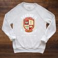 Reading Is My Favorite Sport Varsity Reading Club Book Raglan Sleeve Sweatshirt Heather Mustard
