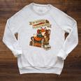 Reading Fox My Weekend Is Fully Booked Book Lover Raglan Sleeve Sweatshirt Heather Mustard