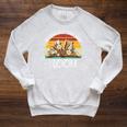 Reading Helps Your Mind Bloom Book Reading Book Lover Raglan Sleeve Sweatshirt Heather Mustard