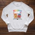 Reading Is My Jam Book Lover Humor Raglan Sleeve Sweatshirt Heather Mustard Reading Is My Jam Book Lover Humor Raglan Sleeve Sweatshirt Heather Mustard