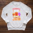 Reading Is My Jam I Love To Read Books Raglan Sleeve Sweatshirt Heather Mustard Reading Is My Jam I Love To Read Books Raglan Sleeve Sweatshirt Heather Mustard