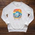 Reading Is Jawsome Shark Book Lover Ocean Tales Raglan Sleeve Sweatshirt Heather Mustard