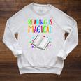 Reading Is Magical I Love To Read Book Lovers Teacher Raglan Sleeve Sweatshirt Heather Mustard