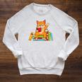 Reading For Men Women Books Cat Reading Lover Raglan Sleeve Sweatshirt Heather Mustard Reading For Men Women Books Cat Reading Lover Raglan Sleeve Sweatshirt Heather Mustard