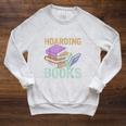 Reading Nerd Its Not Hoarding If Its Books Hoarding Raglan Sleeve Sweatshirt Heather Mustard