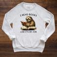 Reading I Read Books Like Its My JobSloth Animal Raglan Sleeve Sweatshirt Heather Mustard Reading I Read Books Like Its My JobSloth Animal Raglan Sleeve Sweatshirt Heather Mustard