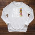 Reading Reader Read More Books Librarian Literature Teacher Raglan Sleeve Sweatshirt Heather Mustard
