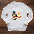 Reading Is My Superpower Book Lover Bookworm Librarian Raglan Sleeve Sweatshirt Heather Mustard