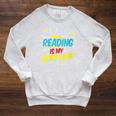 Reading Is My Superpower Book Nerds & Geeks Raglan Sleeve Sweatshirt Heather Mustard Reading Is My Superpower Book Nerds & Geeks Raglan Sleeve Sweatshirt Heather Mustard