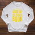 Reading Teacher Bookworm Its A Good Day To Read A Book Raglan Sleeve Sweatshirt Heather Mustard
