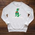 Reading Teacher Read Books Dinosaur Tyreadasaurus For Men Women Girls Kids Raglan Sleeve Sweatshirt Heather Mustard