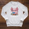 Readsolotl Axolotl Read Books Reading Book Lover Kids Raglan Sleeve Sweatshirt Heather Mustard Readsolotl Axolotl Read Books Reading Book Lover Kids Raglan Sleeve Sweatshirt Heather Mustard