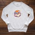 Retro Book Lover Coffee Drinking Reading Librarian Readers Raglan Sleeve Sweatshirt Heather Mustard
