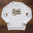 Retro Book Worm Reading For Book Lovers Raglan Sleeve Sweatshirt Heather Mustard Retro Book Worm Reading For Book Lovers Raglan Sleeve Sweatshirt Heather Mustard