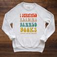 Retro I Survived Reading Banned Books And Got Smarter Raglan Sleeve Sweatshirt Heather Mustard Retro I Survived Reading Banned Books And Got Smarter Raglan Sleeve Sweatshirt Heather Mustard