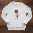 Run Little Mouse Book Lover Smut Reader Raglan Sleeve Sweatshirt Heather Mustard