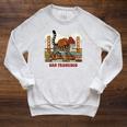 San Francisco Cat Tshirt Golden Gates Bridge Reading Books Raglan Sleeve Sweatshirt Heather Mustard San Francisco Cat Tshirt Golden Gates Bridge Reading Books Raglan Sleeve Sweatshirt Heather Mustard