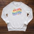 Say Gay Protect Trans Kids Banned Books Teach ALL History Raglan Sleeve Sweatshirt Heather Mustard