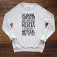 School Librarian Only Vintage Library Book Lover Raglan Sleeve Sweatshirt Heather Mustard