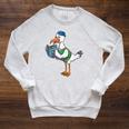 Seagull Reading Book Librarian Raglan Sleeve Sweatshirt Heather Mustard