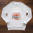 Shhh Happens I'm The Librarian Book Lover Raglan Sleeve Sweatshirt Heather Mustard