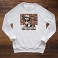 Shih Tzu Dog Shihtzu Dog Books Nerds Reader Shitzhu Shih Tzu Raglan Sleeve Sweatshirt Heather Mustard