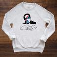 Signature And Bust Antonin Scalia Tshirt Justice Scalia Book Raglan Sleeve Sweatshirt Heather Mustard