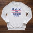 Simple Sarcastic Reading Is My Favorite Sport Book Lover Raglan Sleeve Sweatshirt Heather Mustard Simple Sarcastic Reading Is My Favorite Sport Book Lover Raglan Sleeve Sweatshirt Heather Mustard