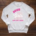Smutty Book Merch Good Girls Read Dirty Books Smut Readers Raglan Sleeve Sweatshirt Heather Mustard Smutty Book Merch Good Girls Read Dirty Books Smut Readers Raglan Sleeve Sweatshirt Heather Mustard