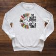 So Many Books Little Time Retro Bookish Book Lover Raglan Sleeve Sweatshirt Heather Mustard