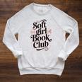 Soft Girl Book Club Coquette Bow Aesthetic Reader Raglan Sleeve Sweatshirt Heather Mustard Soft Girl Book Club Coquette Bow Aesthetic Reader Raglan Sleeve Sweatshirt Heather Mustard